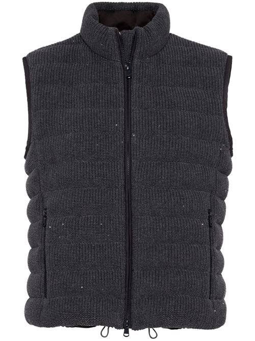 Medium grey men's gilet Brunello Cucinelli | M0DVT2776CSM62